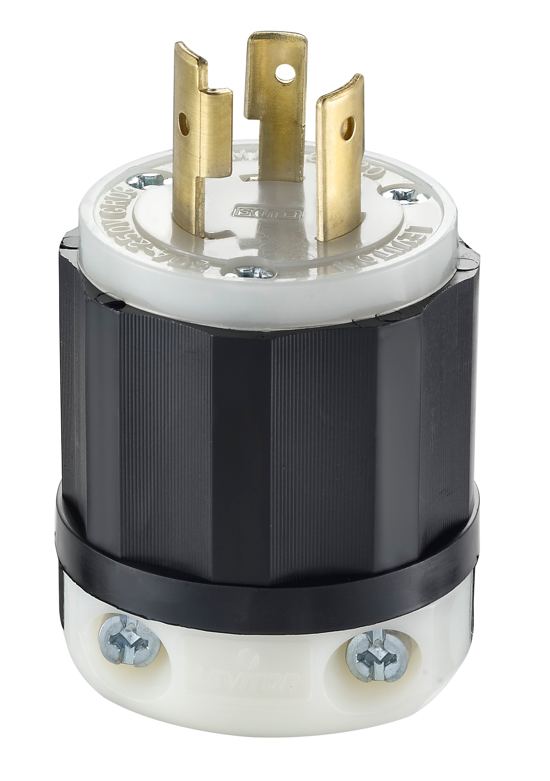 Enchufe con seguro, 20A 250V, NEMA L6-20P, 2P3H, grado industrial