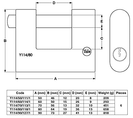 Candado Yale Anticizalla 114.60MM
