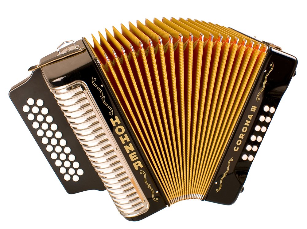 ACORDEON CORONA III ADG BK (LA-RE-SOL)