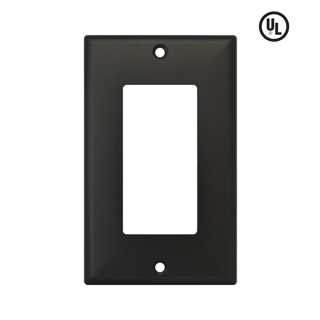 TAPA DECOR 1 GANG NEGRA