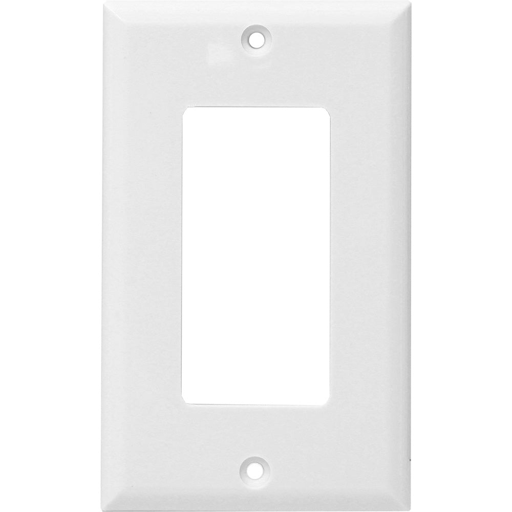 TAPA DECOR 1 GANG C/TORNILLO BLANCA
