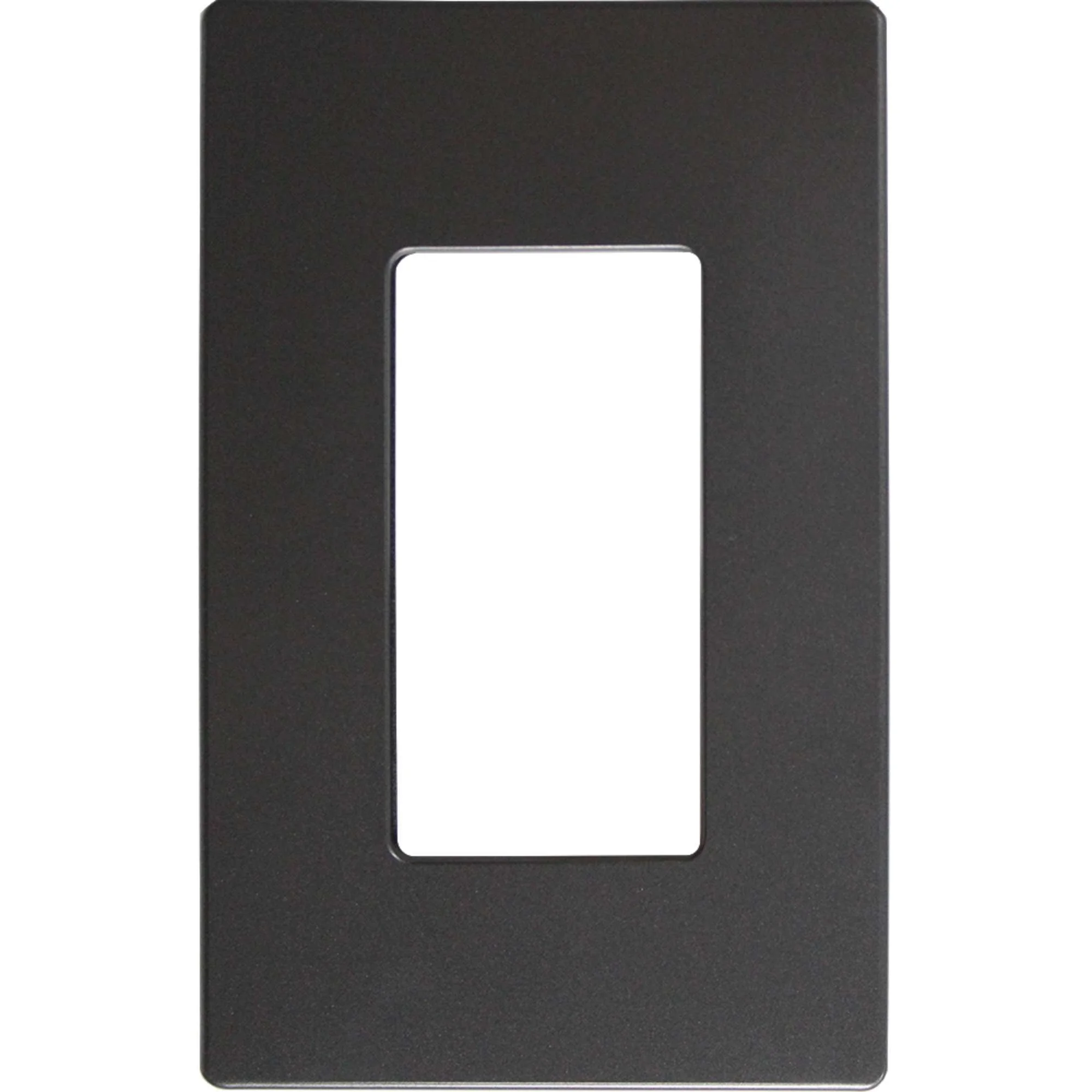 TAPA DECOR 1 GANG S/TORNILO NEGRA