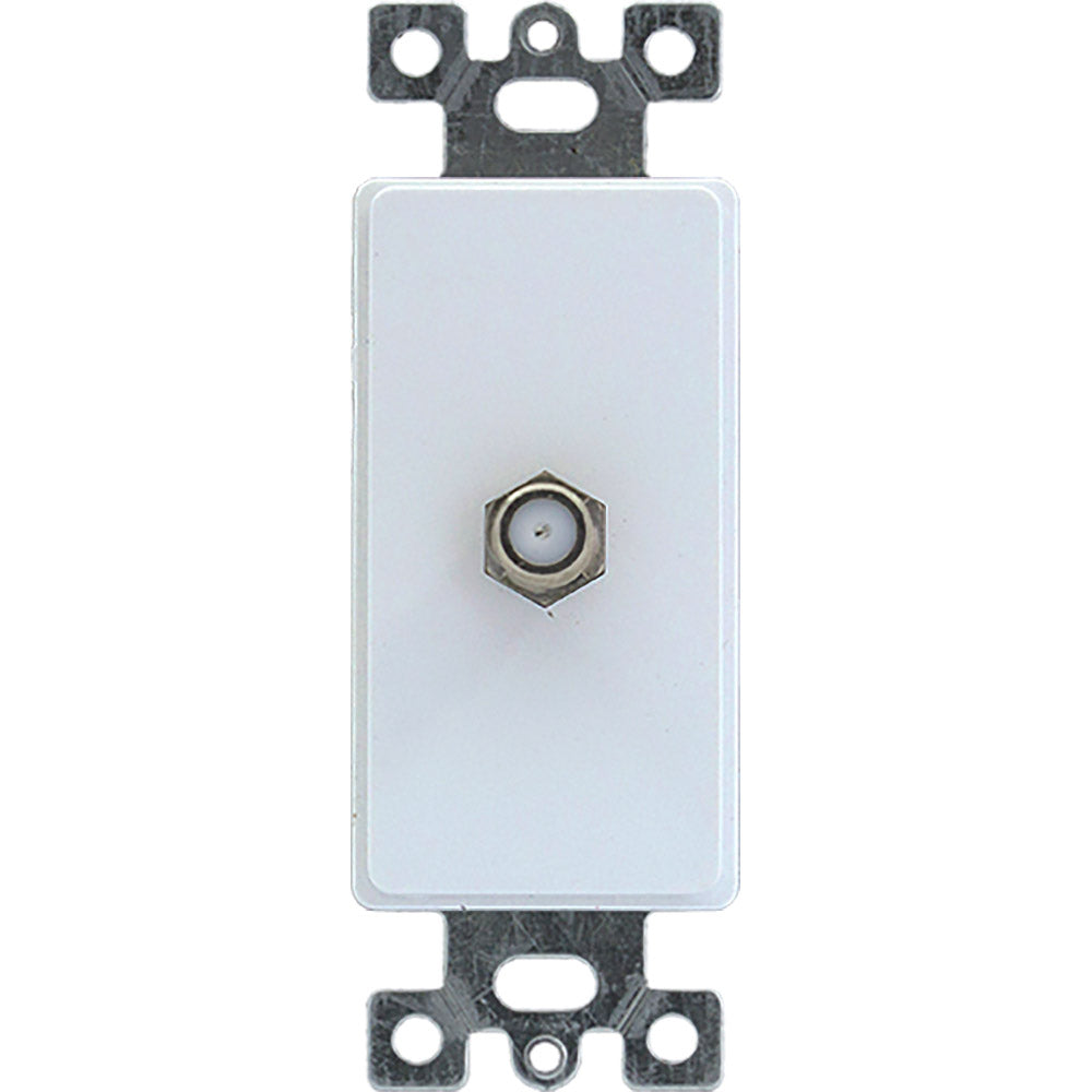 TOMA DOBLE DECOR COAXIAL BLANCA