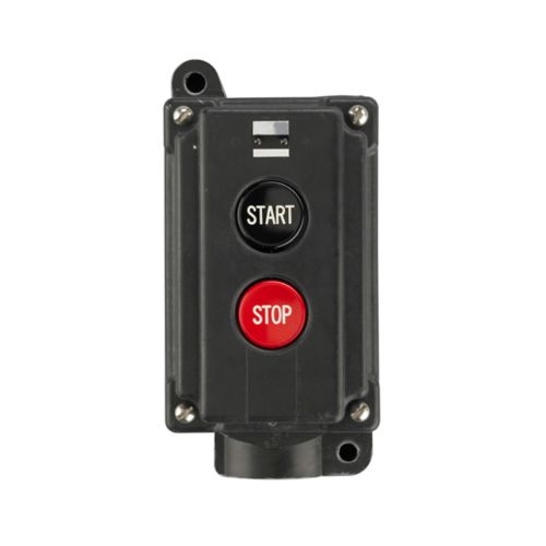 ESTACIÓN DE CONTROL 10250, GABINETE NEMA 3 3R 4 4X 13 , SERIE 10250H, BOTONERA DE CONTACTO MOMENTÁNEO, CON LEYENDA "START-STOP"