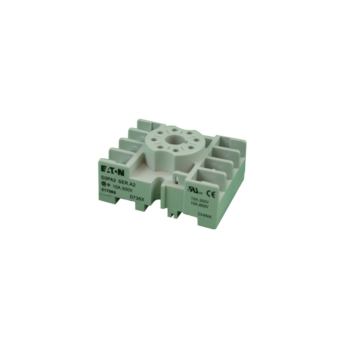 ACCESORIOS PARA RELÉ DE CONTROL ENCHUFABLE NEMA, BASE CIRCULAR PARA RELE 2PDT