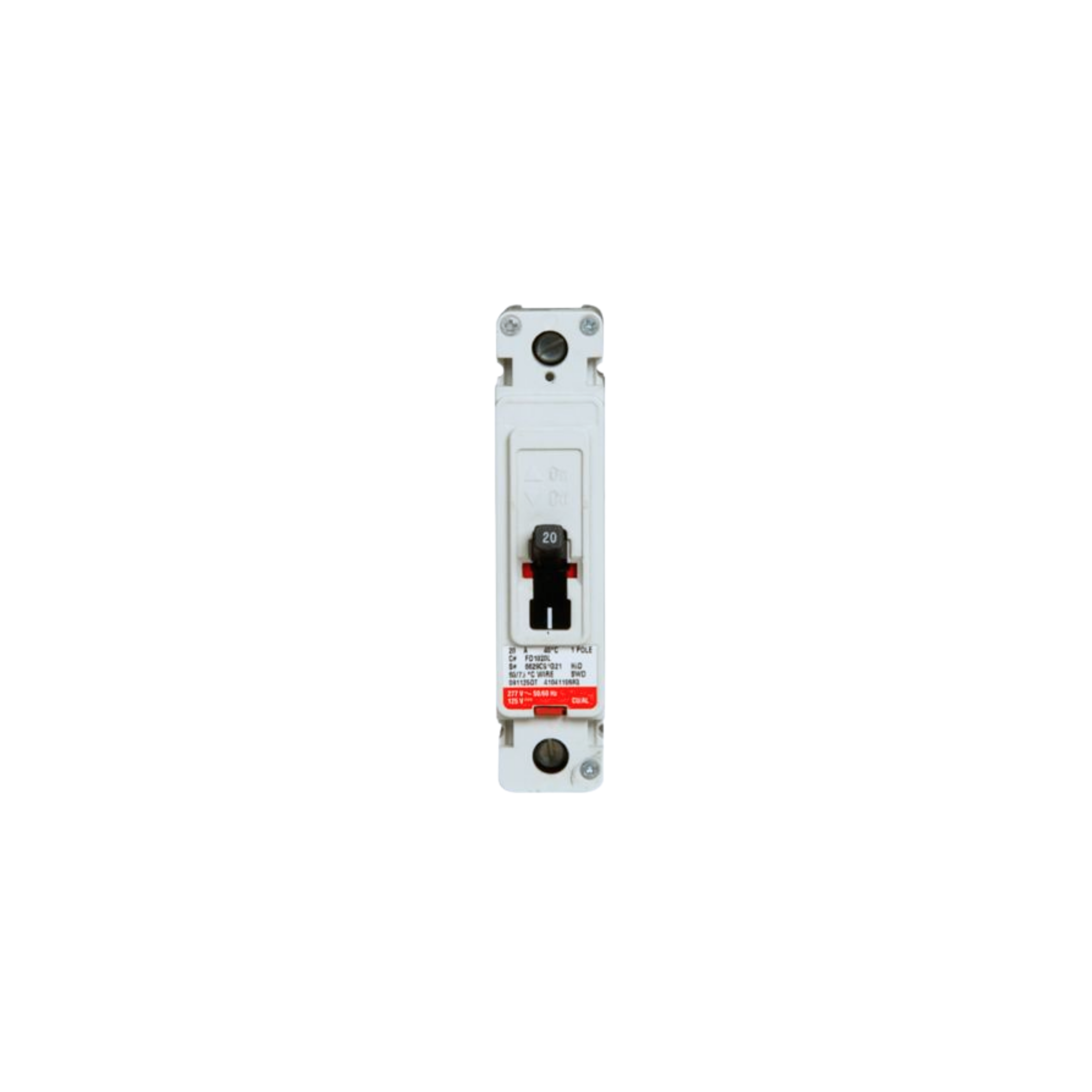 Breaker tipo FD, Atornillable,15A, 1P, 65KAIC 120V, 35KAIC 277V, 18KAIC 600V.