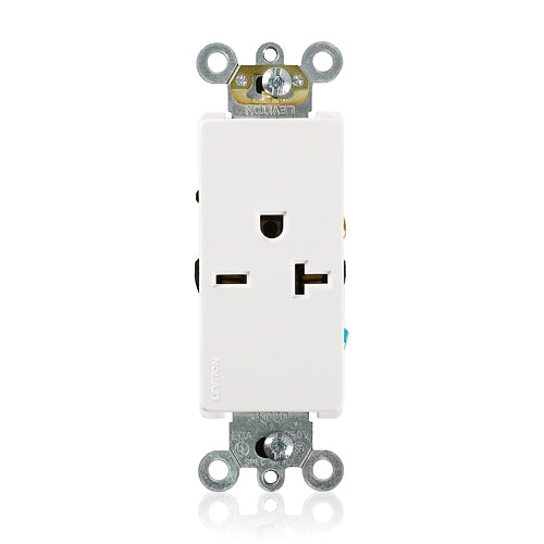 TOMA DECORA SENC 20A 250V BLANCO