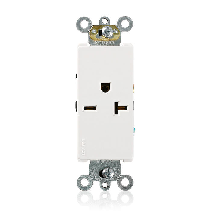 R-TOMA DECORA SENC 20A 250V T/POS BLANCO