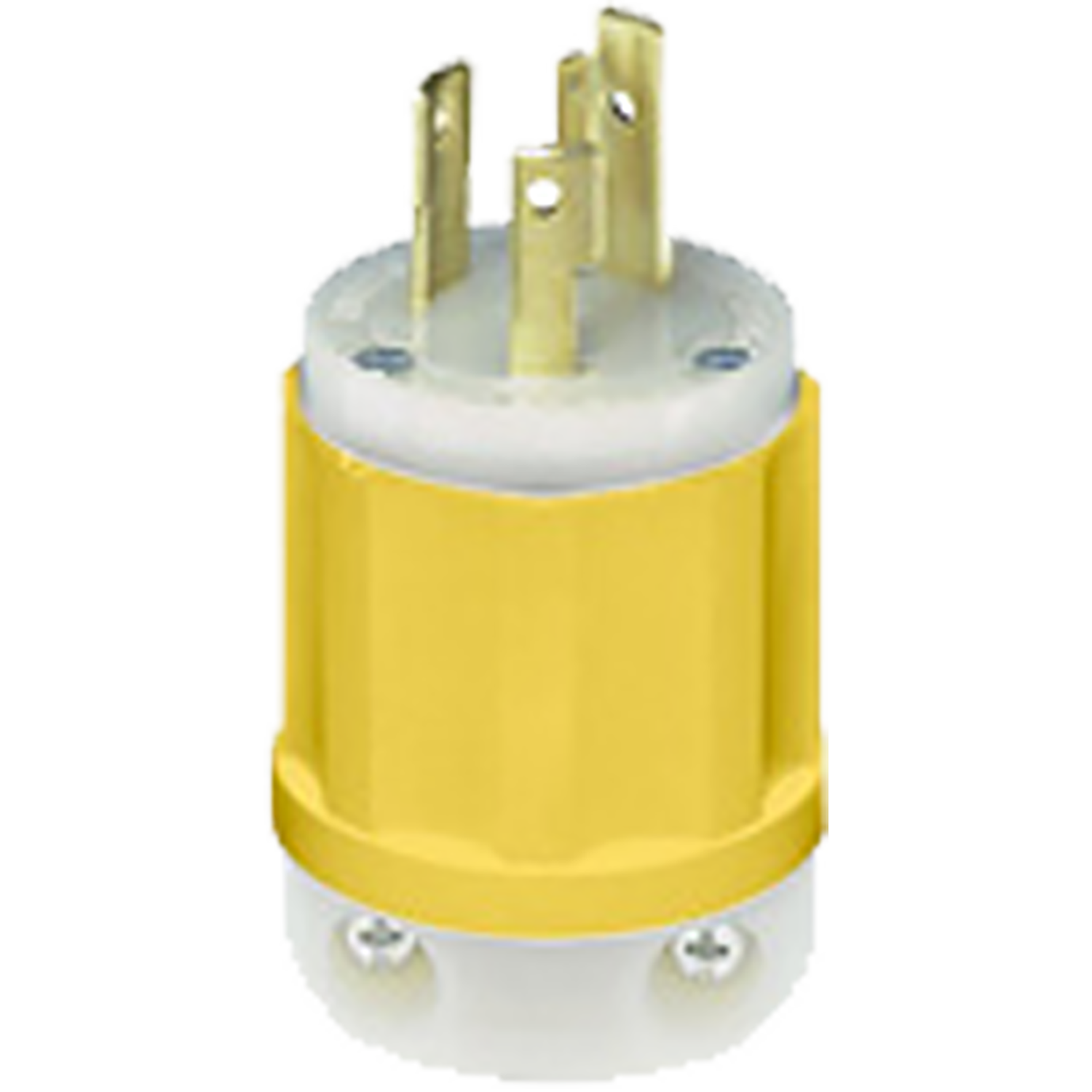 Enchufe con seguro, 30A 250V NEMA L6-30P 2P3H, grado industrial, negro/blanco