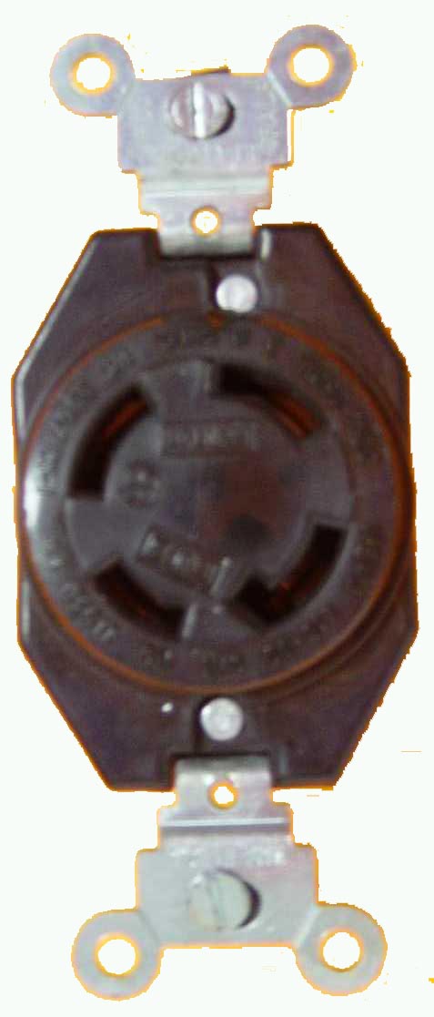 TOMA TL 30A 250V NEMA L15-30R NEGRO