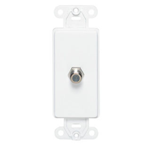 TOMA DECORA COAXIAL BLANCO