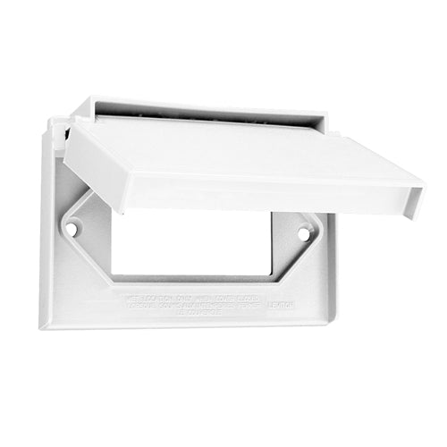 TAPA DECORA 1 GANG HORIZONTAL WP BLANCO