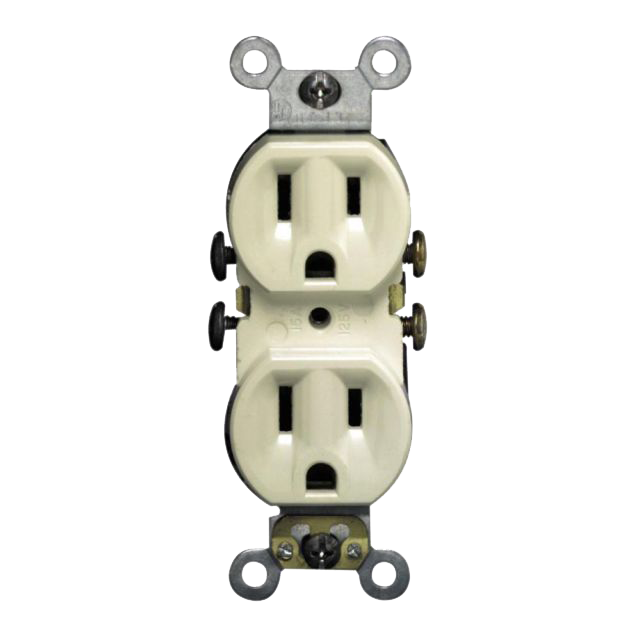 TOMA DOBLE 15A 125V IVORY