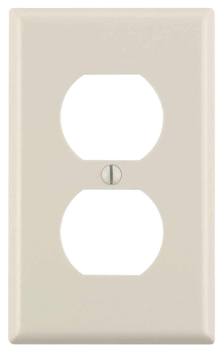 Tapa Toma Doble Leviton 78003 Almendra Claro