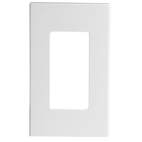 TAPA DECORA 1 GANG S/TORNILLO BLANCO