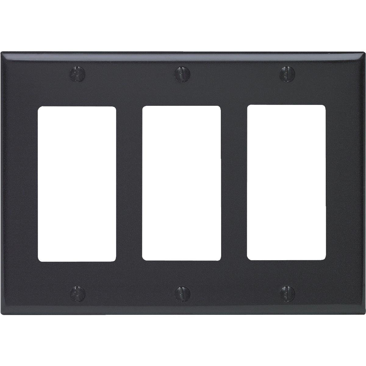 TAPA DECORA 3 GANG C/TORNILLO BLANCO