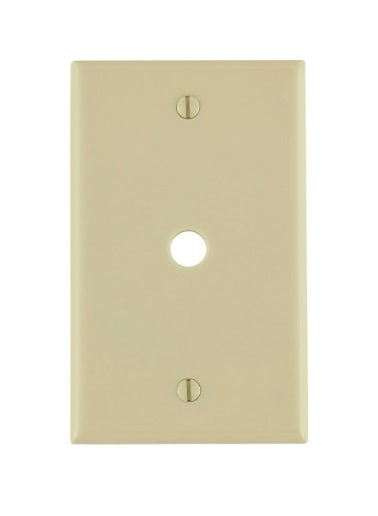 Tapa para cable de 1-Gang de 10mm, plástico termofraguado, marfil