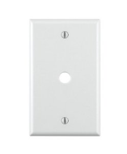 TAPA TELEFONO/CABLE C/TORINILLO BLANCO