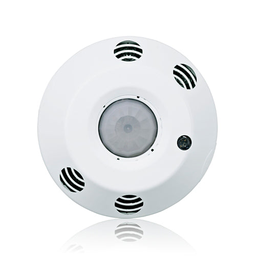 Sensor multitecnología, control de luz solar principal, montaje en techo, 2000SF 120/277V, 0-10V CC, Controlador LED