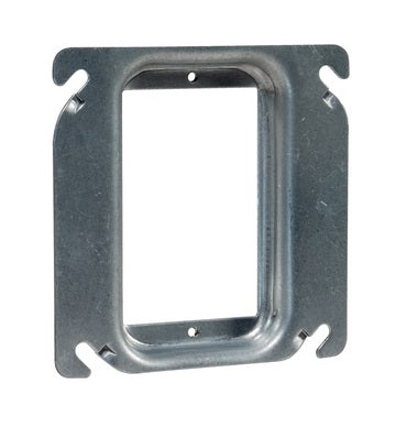 4" SQ DEVICE RING 1 GANG 1/2" RAISED
