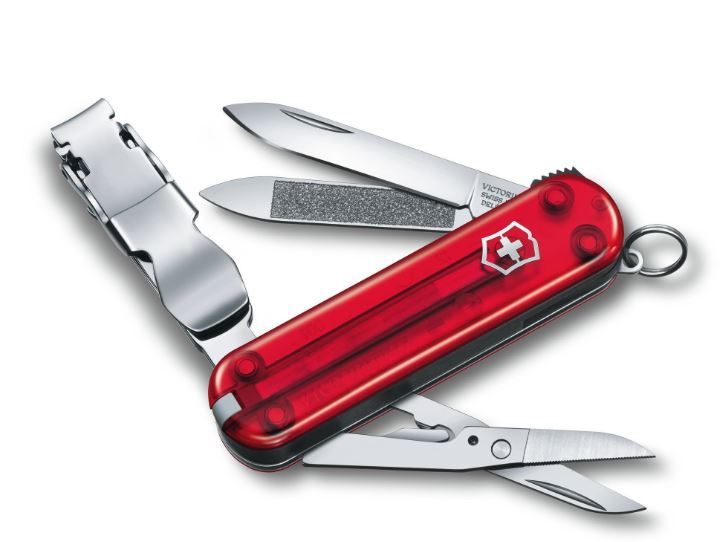 NailClip 0-6463-T Victorinox Rojo Transparente