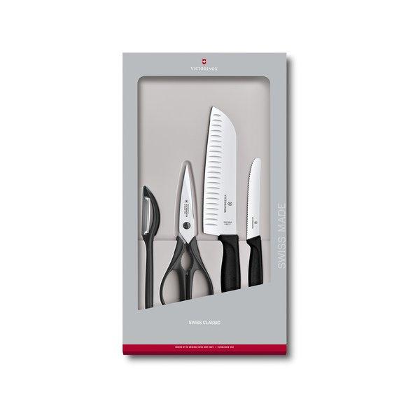 Set de Cuchillos 4 Piezas para Cocina 6-7133-4G Victorinox Negro