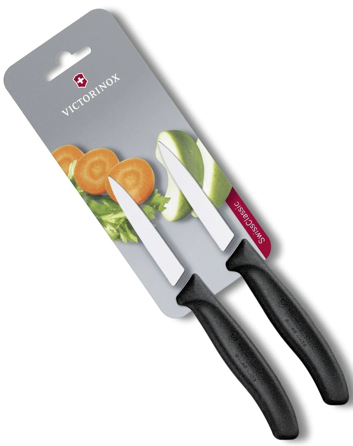 Set de Cuchillos 2 Piezas 8CM 6-7603-B Victorinox Negro