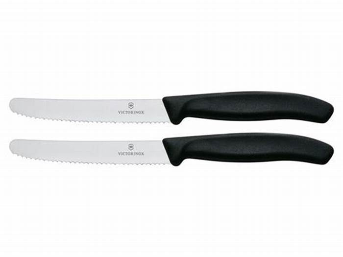 Set de Cuchillos 2 Piezas 10CM 6-7833-B Victorinox Negro