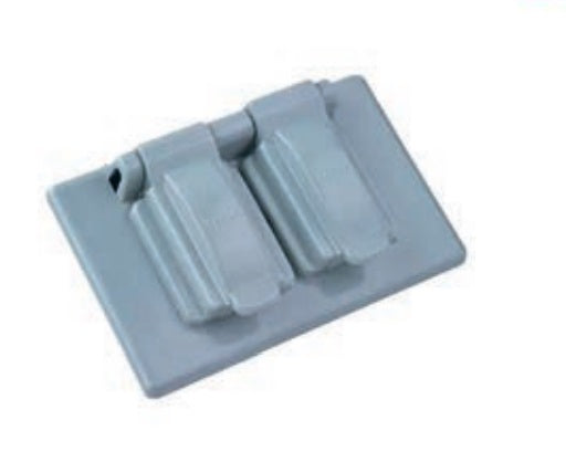 TAPA TOMA DOBLE 2X4 WATER PROOF