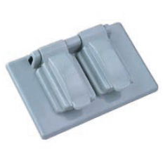 TAPA TOMA DOBLE 2X4 WATER PROOF