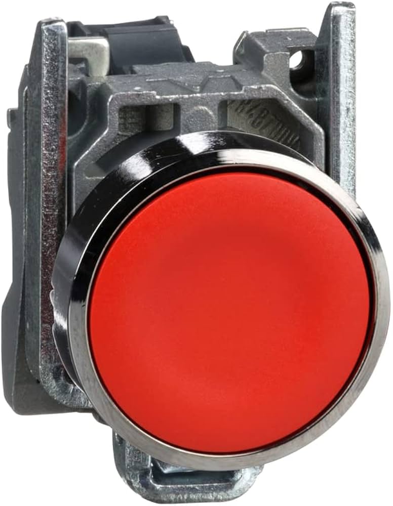 Pulsadores rasantes nc rojo