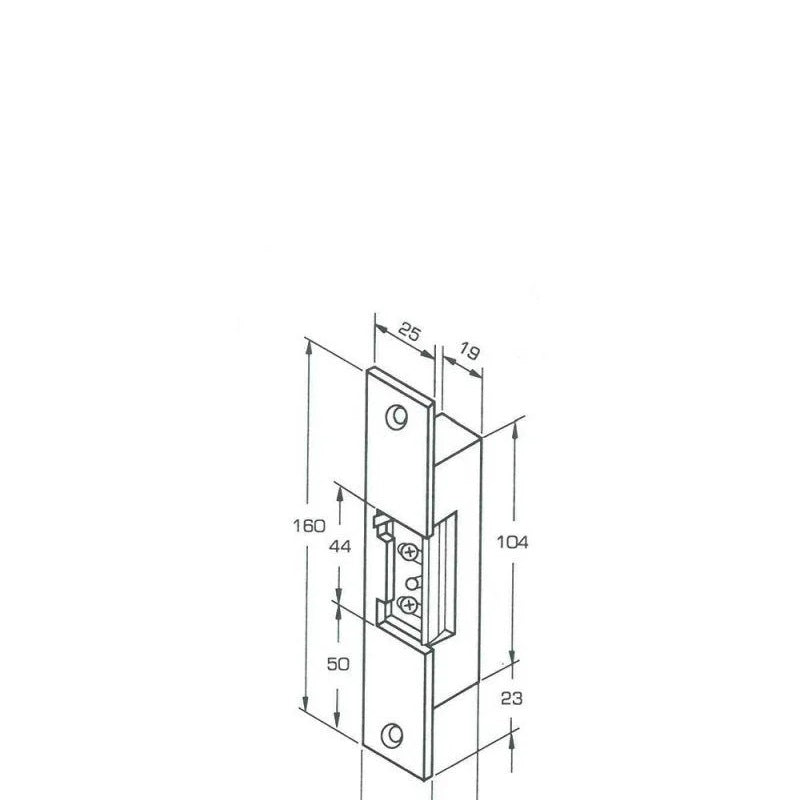 Recibidor Eléctrico Yale 67A0502 (Contra Corta)