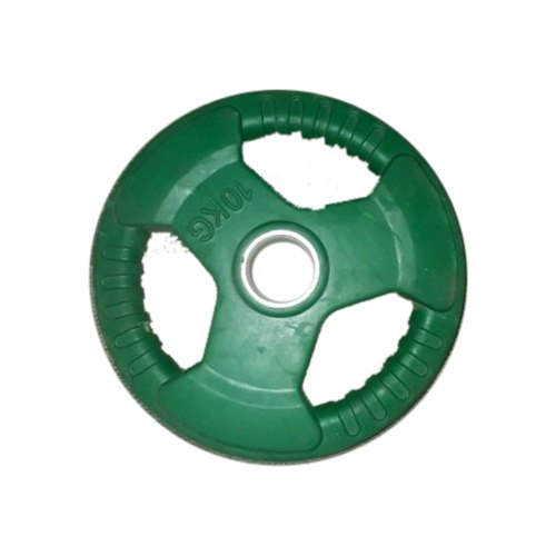 Disco Olímpico 10KG de Goma PL26 Fortis Verde