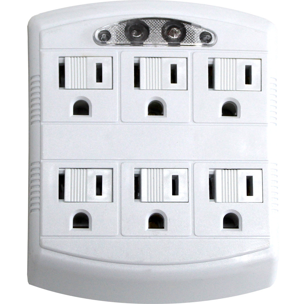 Protector 6 Salidas 15A Eagle 1146CP Blanco