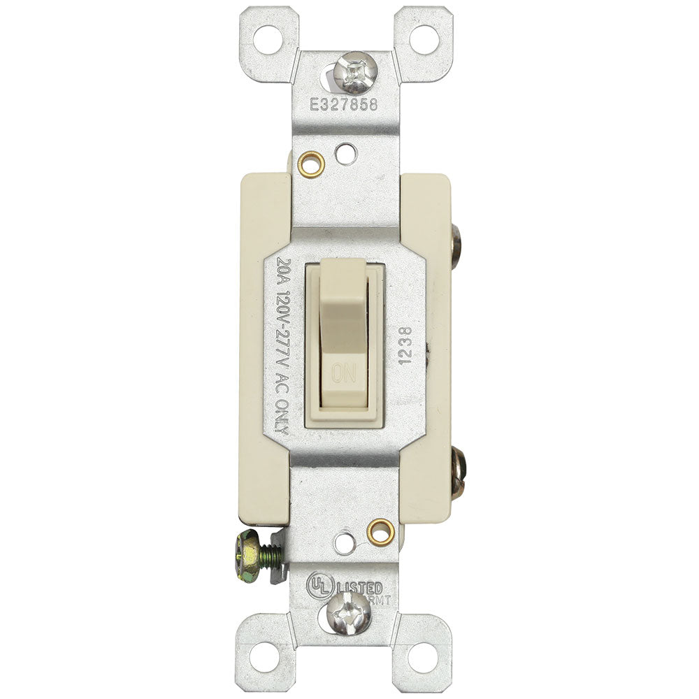 Interruptor Sencillo 20A Eagle 1238V Ivory