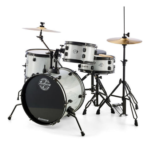 Batería Ludwig LC178X029DIR Kit Portátil de Bolsillo Blanco Sparkle