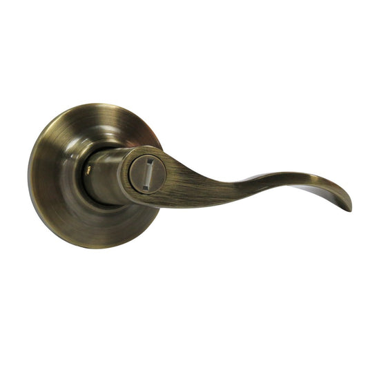 Cerradura Aston Baño Yale Latón Antiguo (US5)