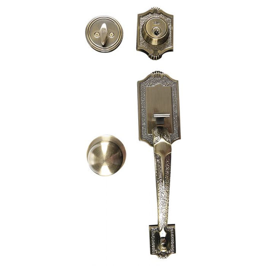 Cerradura Oxford Entrada Yale Llave/Pestillo Latón Antiguo (US5)