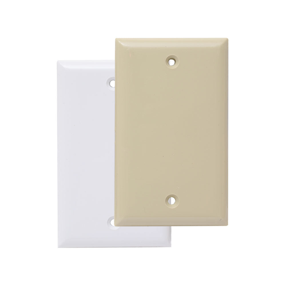 Tapa Ciega Plástica Sencilla Eagle 2129V Ivory