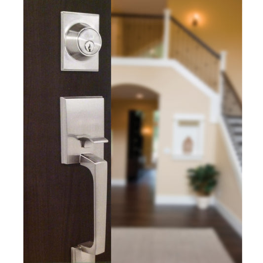 Cerradura Liverpool Entrada Yale Llave/Pestillo Cromo Satinado (US26D)