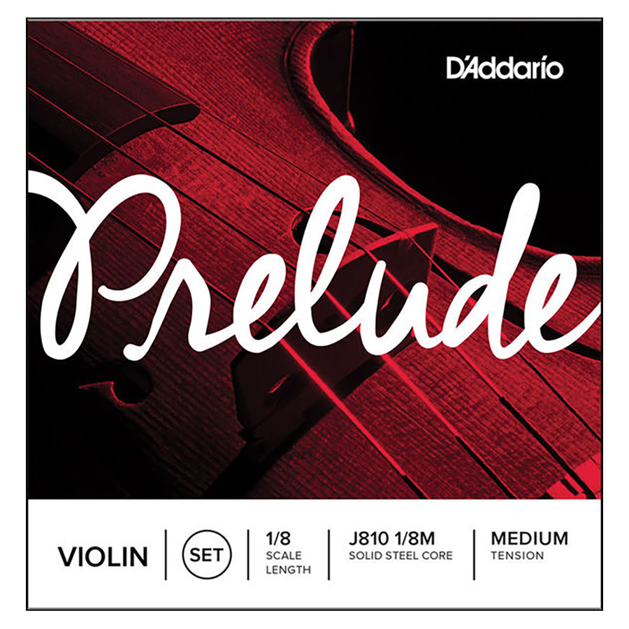 Cuerdas J810 -1/8M D'Addario Prelude para Violín (Set 1/8)