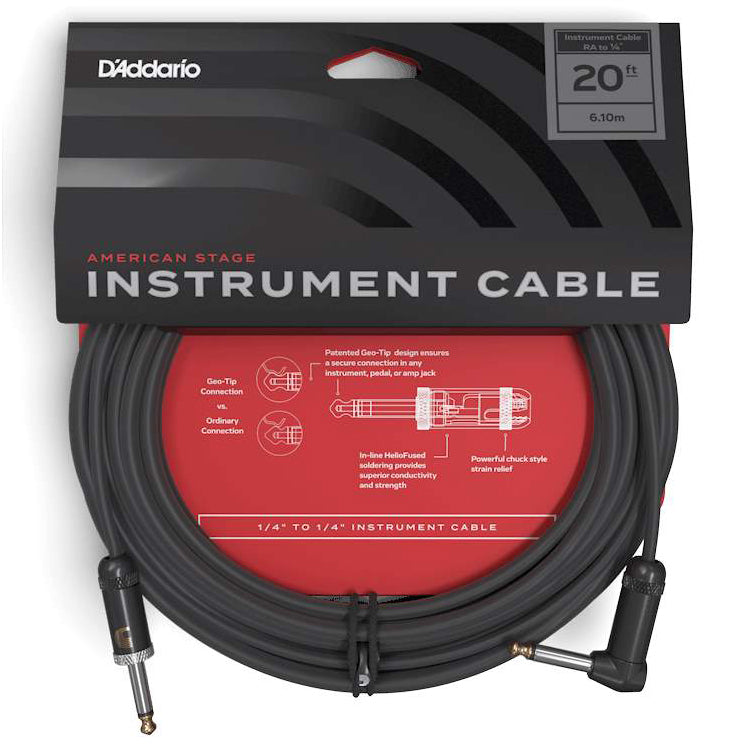 Cable para Instrumento 20' American Stage PW-AMSGRA-20 D'Addario