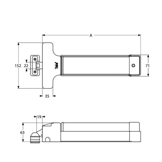 Barra Antipánico Yale Touch 445 Yale