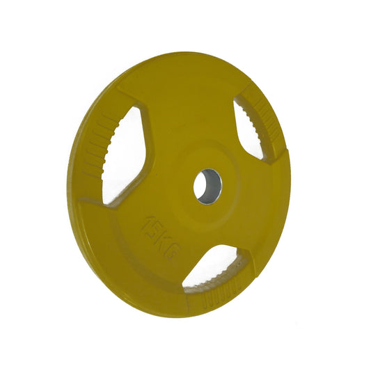Disco Olímpico 1.25KG de Goma Fortis PL26 Amarillo