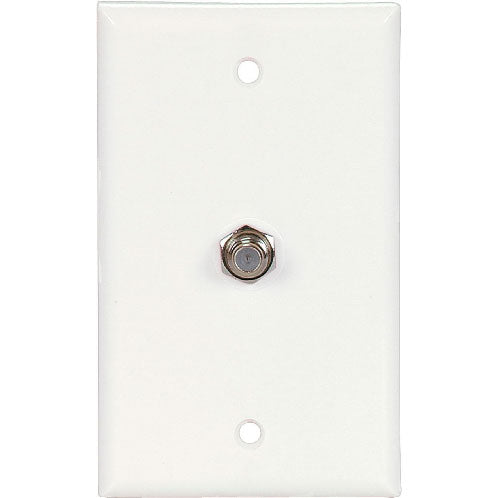 Toma Coaxial Sencilla Eagle 1172W Blanco