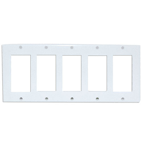 Tapa Plástica Decora 5 Gang Eagle 2155W Blanca