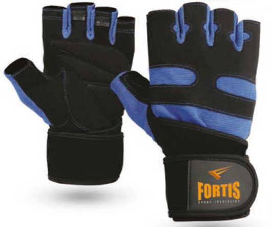 Guante de Pesas XLARGE Fortis Scorpion 1086 Negro/Azul