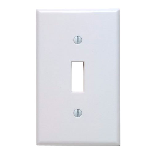 TAPA INTERRUPTOR SENCILLO 1 GANG BLANCO