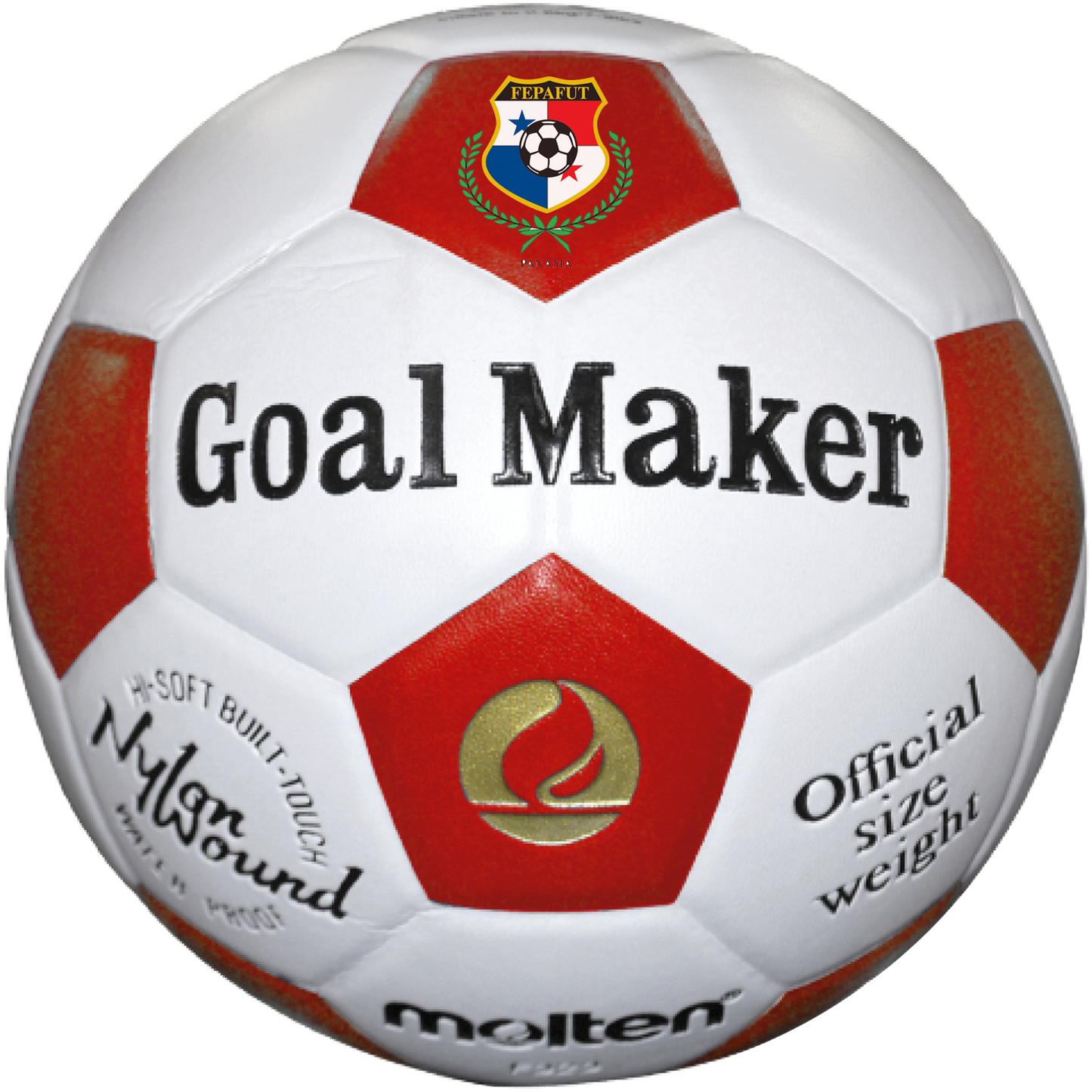 Balón Fútbol #5 Molten Goal Maker F523RD Rojo/Blanco
