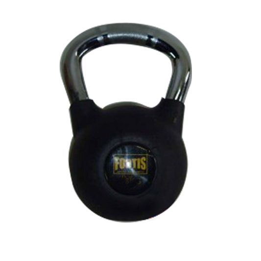 Kettlebells 8KG Fortis DB2175-8 Caucho Negro